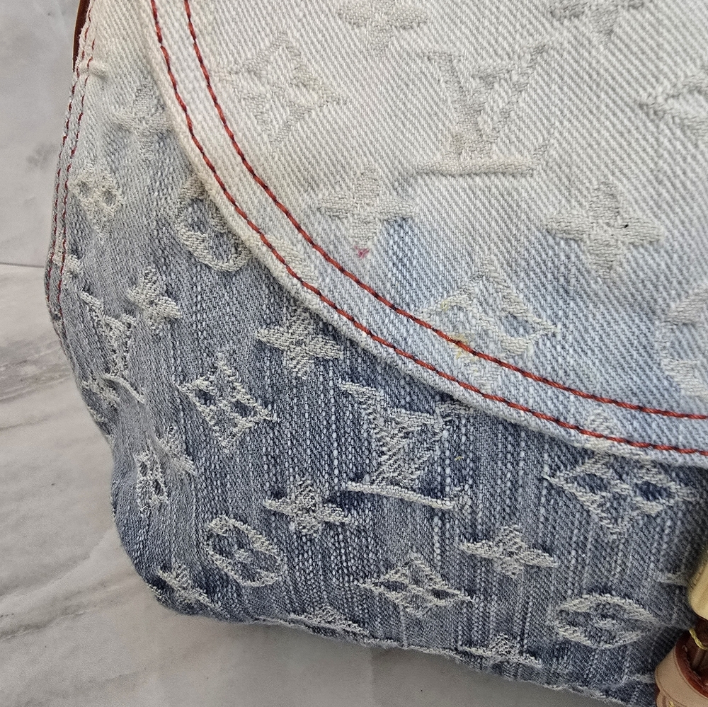 🔥Louis Vuitton Denim and Red Ombre Bag - Picture 9 of 13